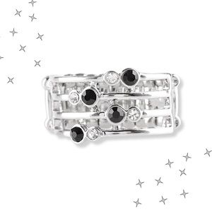 Silver And Black Rings beautiful